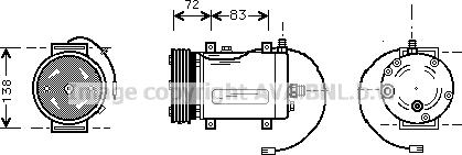 Prasco AIK144 - Compresseur, climatisation cwaw.fr