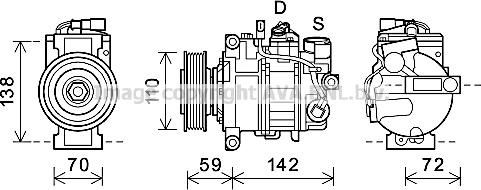 Prasco AIK396 - Compresseur, climatisation cwaw.fr