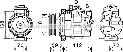 Prasco AIK398 - Compresseur, climatisation cwaw.fr