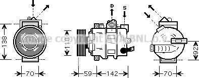 Prasco AIK349 - Compresseur, climatisation cwaw.fr