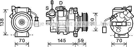 Prasco AIK342 - Compresseur, climatisation cwaw.fr