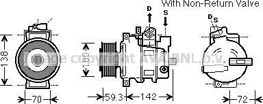 Prasco AIK334 - Compresseur, climatisation cwaw.fr