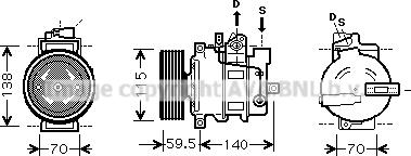 Prasco AIK284 - Compresseur, climatisation cwaw.fr