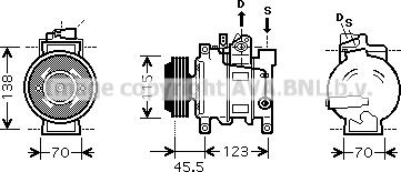 Prasco AIK281 - Compresseur, climatisation cwaw.fr