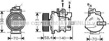 Prasco AIK274 - Compresseur, climatisation cwaw.fr