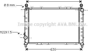 Prasco AL2055 - Radiateur, refroidissement du moteur cwaw.fr