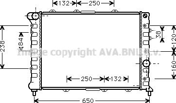 Prasco AL2057 - Radiateur, refroidissement du moteur cwaw.fr