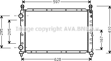 Prasco AL2074 - Radiateur, refroidissement du moteur cwaw.fr