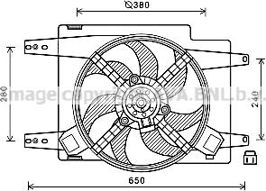 Prasco AL7522 - Ventilateur, refroidissement du moteur cwaw.fr