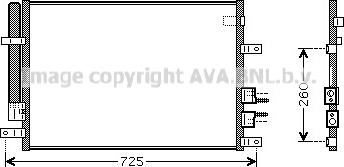 Prasco ALA5097D - Condensateur, climatisation cwaw.fr