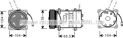 Prasco ALK014 - Compresseur, climatisation cwaw.fr