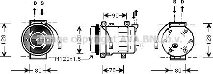 Prasco ALK010 - Compresseur, climatisation cwaw.fr