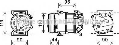 Prasco ALK125 - Compresseur, climatisation cwaw.fr