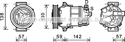 Prasco ALK126 - Compresseur, climatisation cwaw.fr