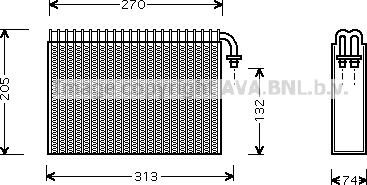 Prasco ALV021 - Évaporateur climatisation cwaw.fr