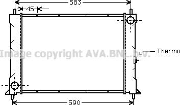 Prasco AU2094 - Radiateur, refroidissement du moteur cwaw.fr