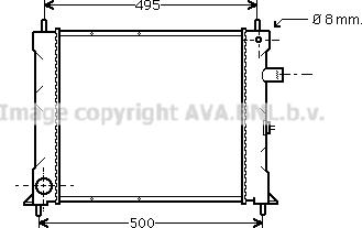 Prasco AU2097 - Radiateur, refroidissement du moteur cwaw.fr