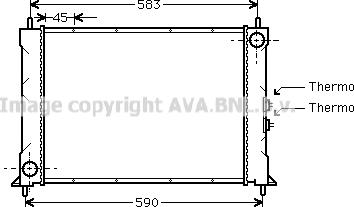 Prasco AU2068 - Radiateur, refroidissement du moteur cwaw.fr