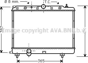 Prasco AU2154 - Radiateur, refroidissement du moteur cwaw.fr