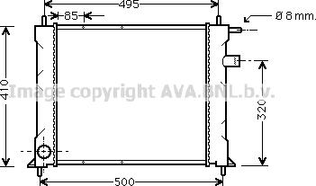 Prasco AU2110 - Radiateur, refroidissement du moteur cwaw.fr