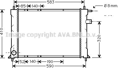 Prasco AU2111 - Radiateur, refroidissement du moteur cwaw.fr