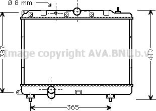 Prasco AU2120 - Radiateur, refroidissement du moteur cwaw.fr