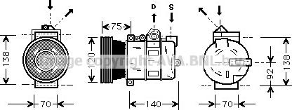 Prasco AUAK043 - Compresseur, climatisation cwaw.fr