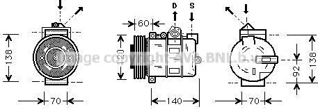 Prasco AUAK050 - Compresseur, climatisation cwaw.fr