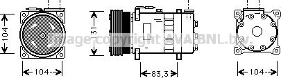 Prasco AUK003 - Compresseur, climatisation cwaw.fr