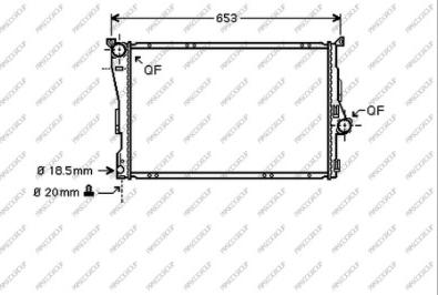 Prasco BM018R002 - Radiateur, refroidissement du moteur cwaw.fr