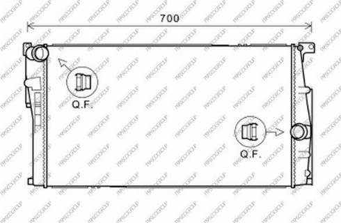 Prasco BM028R001 - Radiateur, refroidissement du moteur cwaw.fr