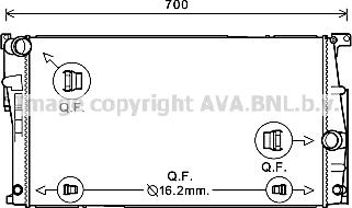 Prasco BW2447 - Radiateur, refroidissement du moteur cwaw.fr