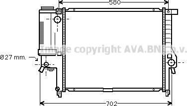 Prasco BW2140 - Radiateur, refroidissement du moteur cwaw.fr