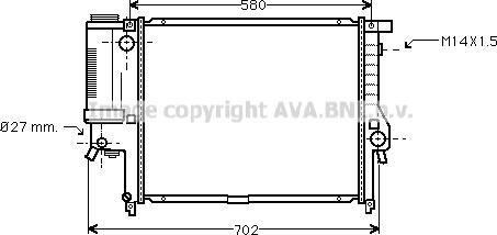 Prasco BW2142 - Radiateur, refroidissement du moteur cwaw.fr