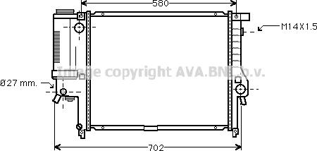 Prasco BW2121 - Radiateur, refroidissement du moteur cwaw.fr