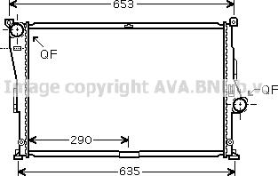 Prasco BW2335 - Radiateur, refroidissement du moteur cwaw.fr