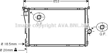 Prasco BW2205 - Radiateur, refroidissement du moteur cwaw.fr