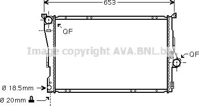 Prasco BW2278 - Radiateur, refroidissement du moteur cwaw.fr