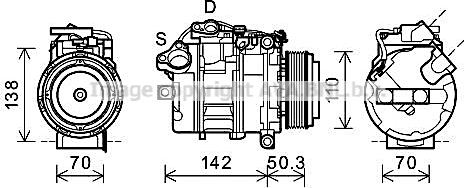 Prasco BWAK428 - Compresseur, climatisation cwaw.fr