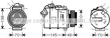 Prasco BWAK348 - Compresseur, climatisation cwaw.fr