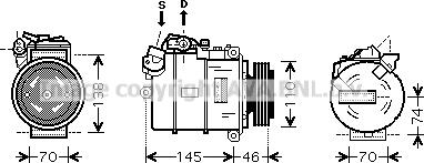 Prasco BWAK318 - Compresseur, climatisation cwaw.fr