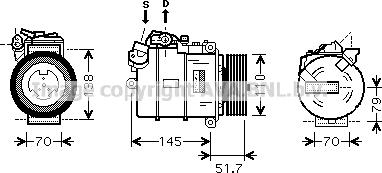 Prasco BWAK329 - Compresseur, climatisation cwaw.fr