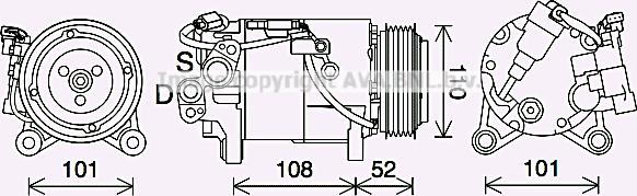 Prasco BWK567 - Compresseur, climatisation cwaw.fr