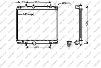 Prasco CI942R001 - Radiateur, refroidissement du moteur cwaw.fr