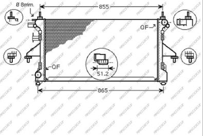 Prasco CI954R005 - Radiateur, refroidissement du moteur cwaw.fr