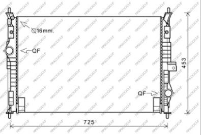 Prasco CI450R001 - Radiateur, refroidissement du moteur cwaw.fr