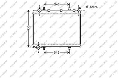 Prasco CI424R006 - Radiateur, refroidissement du moteur cwaw.fr