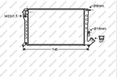 Prasco CI420R014 - Radiateur, refroidissement du moteur cwaw.fr