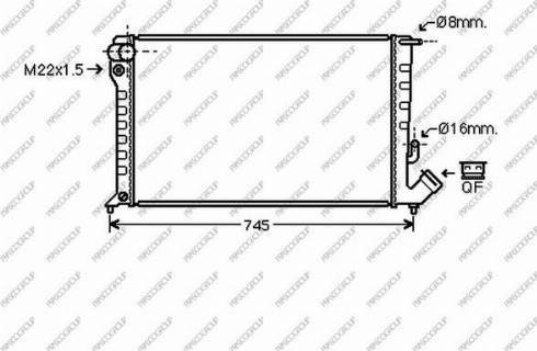 Prasco CI420R010 - Radiateur, refroidissement du moteur cwaw.fr