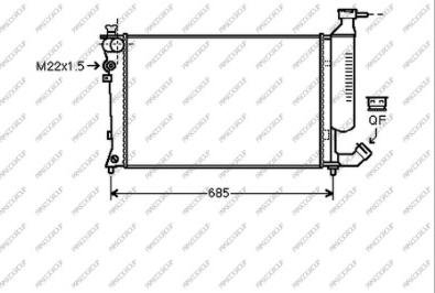 Prasco CI420R022 - Radiateur, refroidissement du moteur cwaw.fr